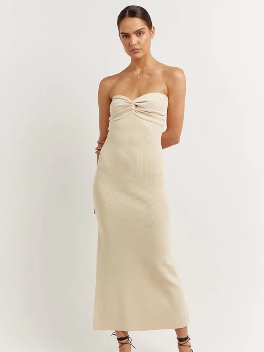 Dissh ANIKA BUTTER KNIT MIDI DRESS XS $130